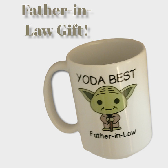 "Yoda Best Father in Law" Coffee Mug Tea Mug Fathers Day Gift - Picture 1 of 7